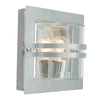 Bern 1 Light Wall Lantern - Galvanized With Clear Glass - Norlys