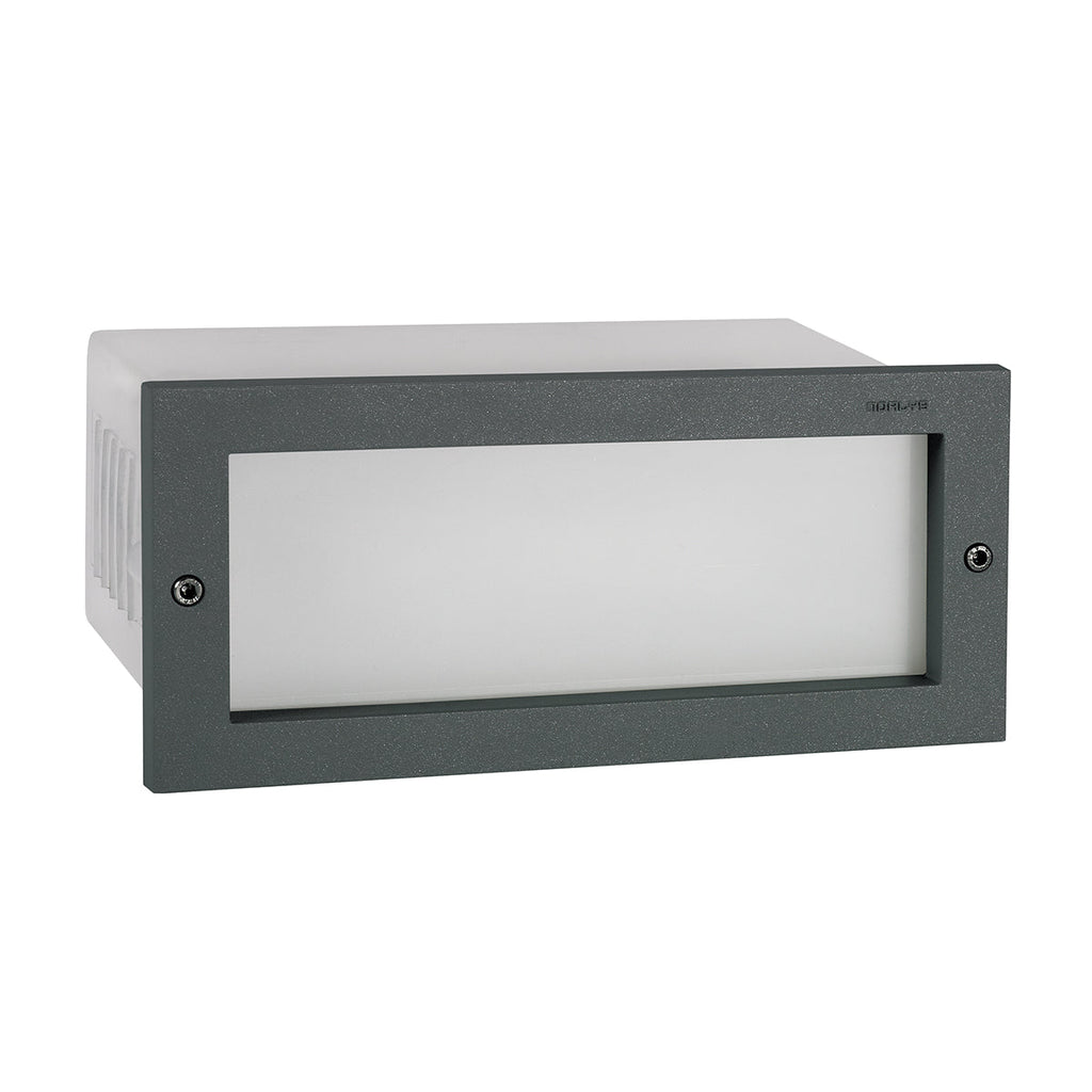 Grimstad LED Recessed Wall Light Graphite - Norlys