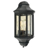 M8/2 1 Light Mini Wall Lantern - Black - Norlys