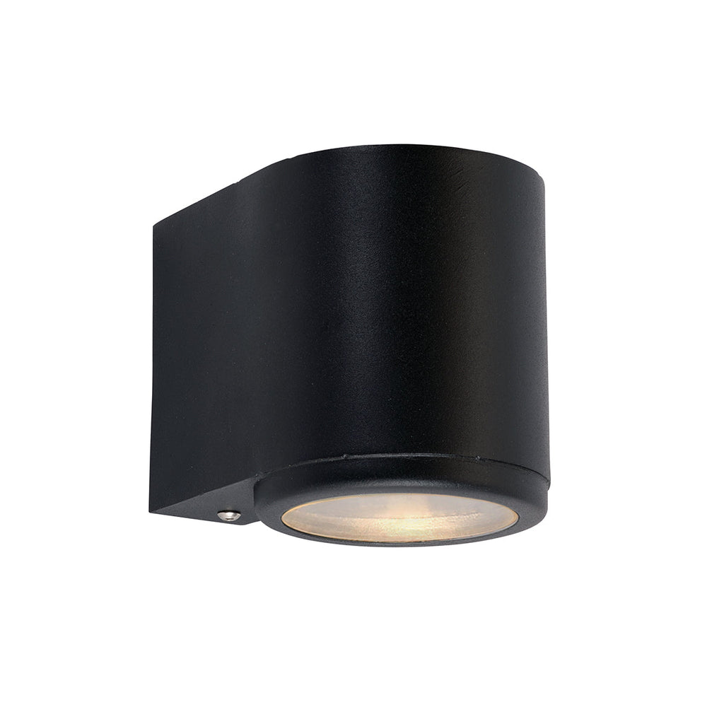 Mandal 1lt Down Wall Light Black - Norlys