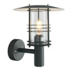 Stockholm 1 Light Wall Lantern - Black - Norlys