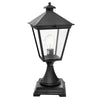 Turin 1 Light Pedestal - Black - Norlys