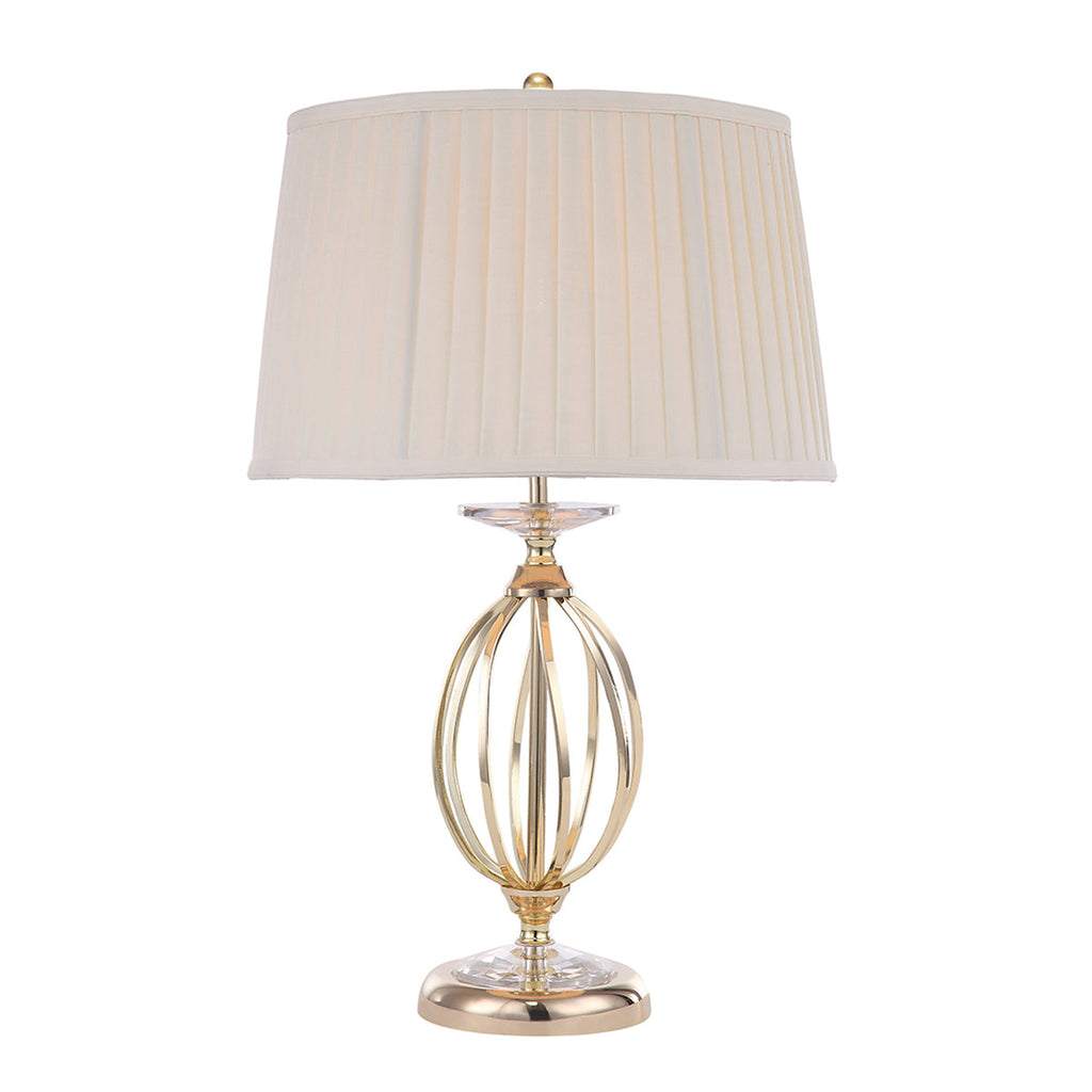 Aegean 1 Light Table Lamp - Polished Brass - Elstead Lighting