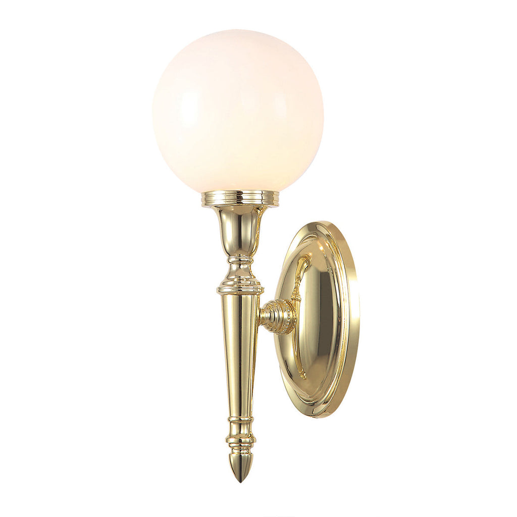 Dryden 1 Light Wall Light - Polished Brass - Elstead Lighting