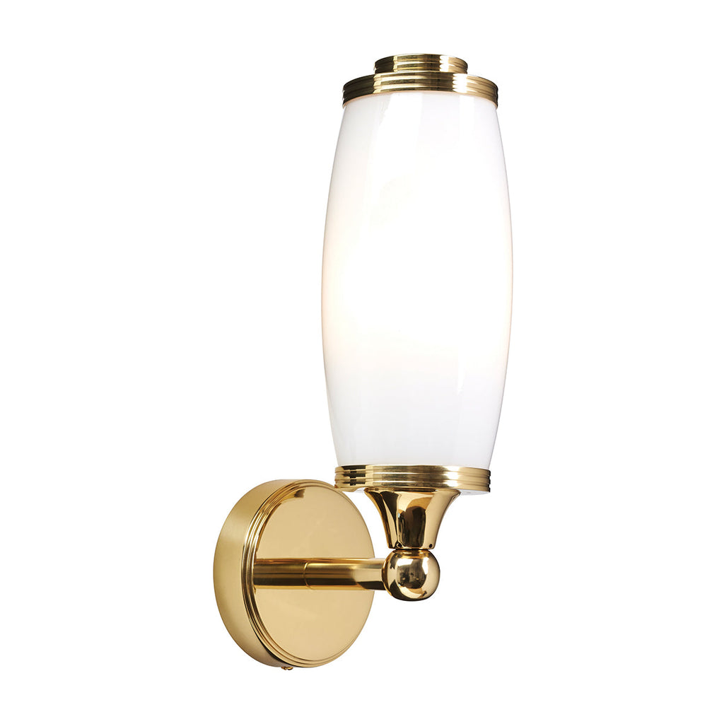 Eliot 1 Light Wall Light - Polished Brass - Elstead Lighting