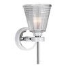 Gunnislake 1 Light Wall Light - White Polished Chrome - Elstead Lighting