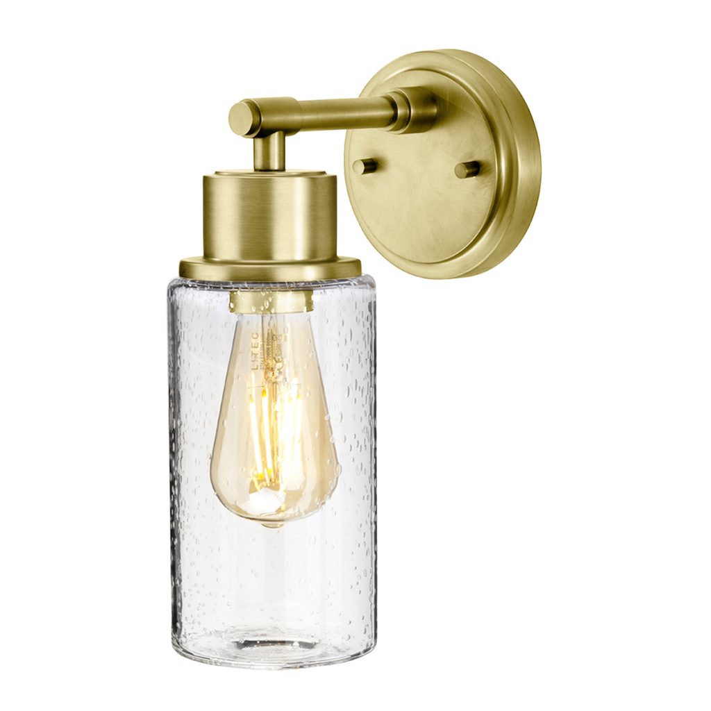 Morvah 1 Light Wall Light - Brushed Brass - Elstead Lighting