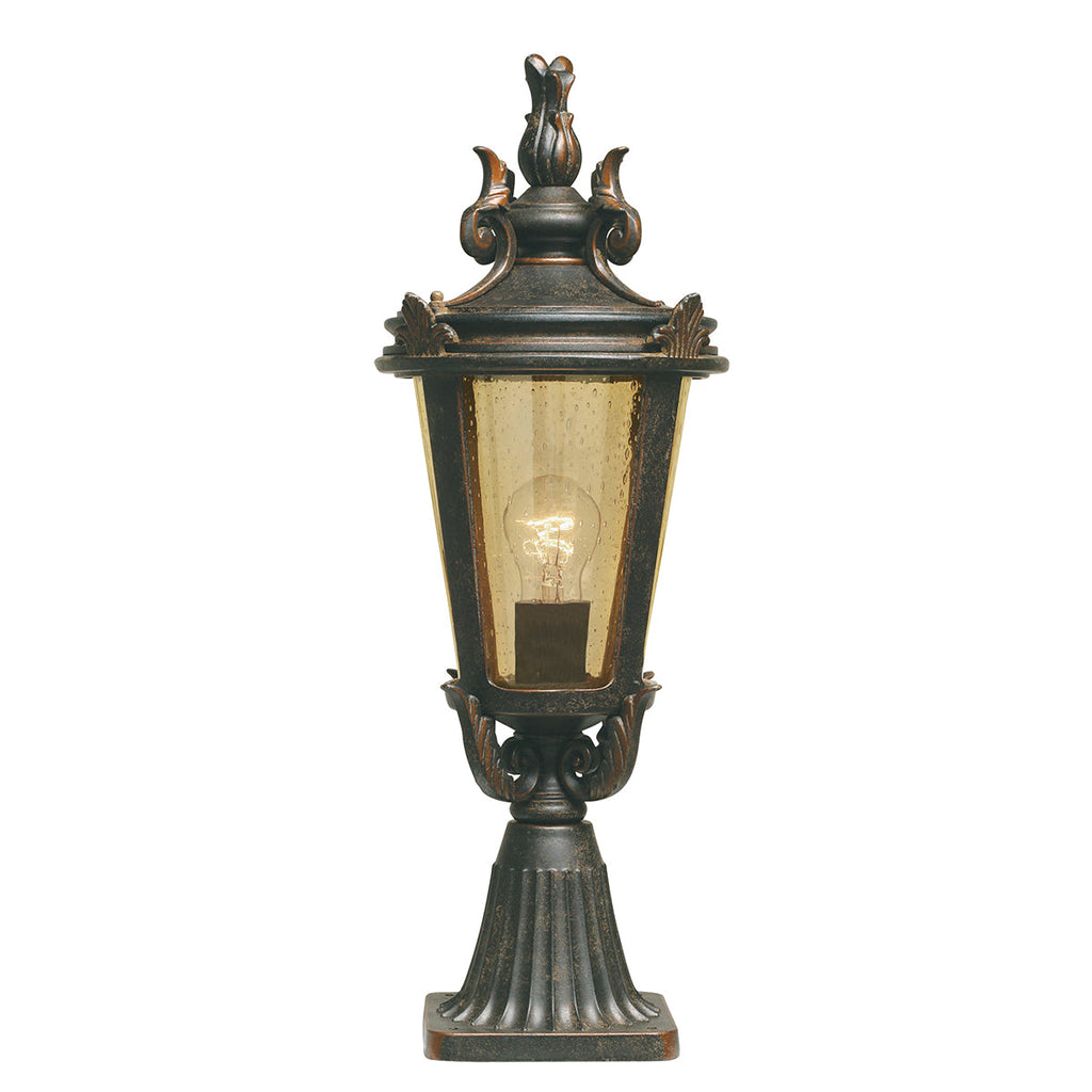 Baltimore 1 Light Medium Pedestal Lantern - Elstead Lighting