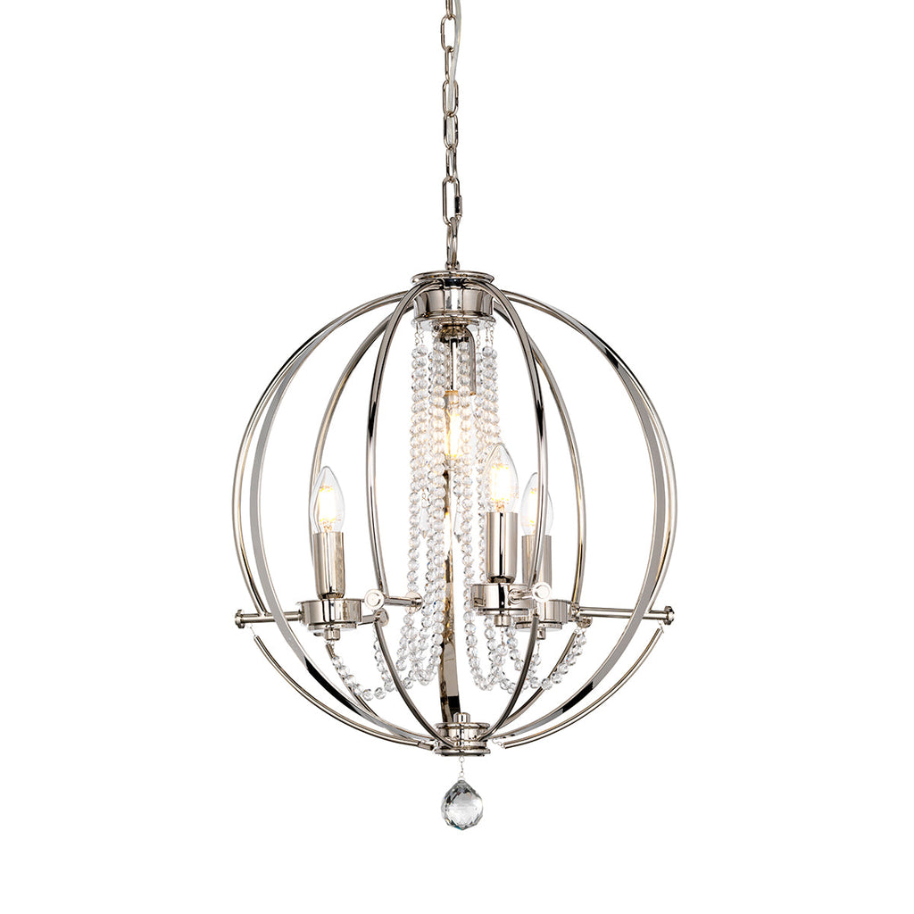 Cassie 4 Light Chandelier by Elstead Lighting