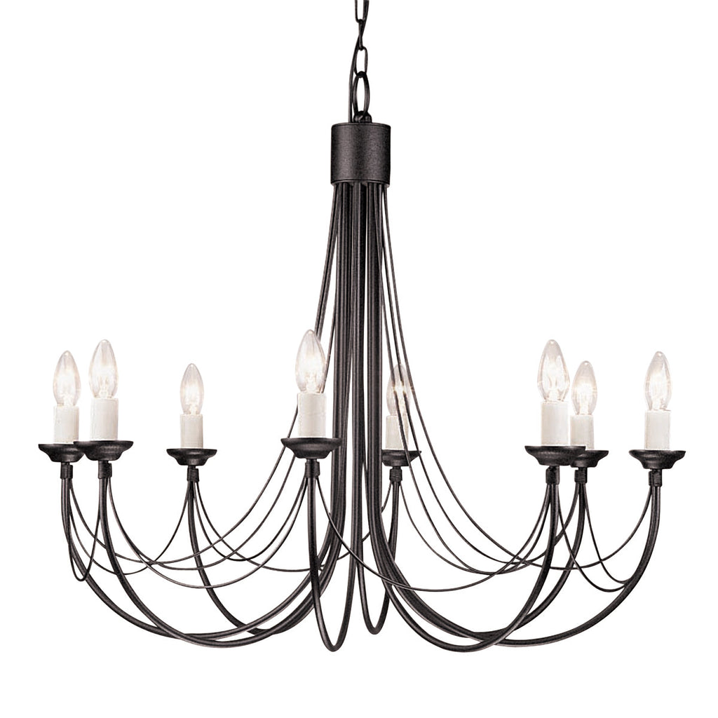 Carisbrooke 8 Light Chandelier - Elstead Lighting