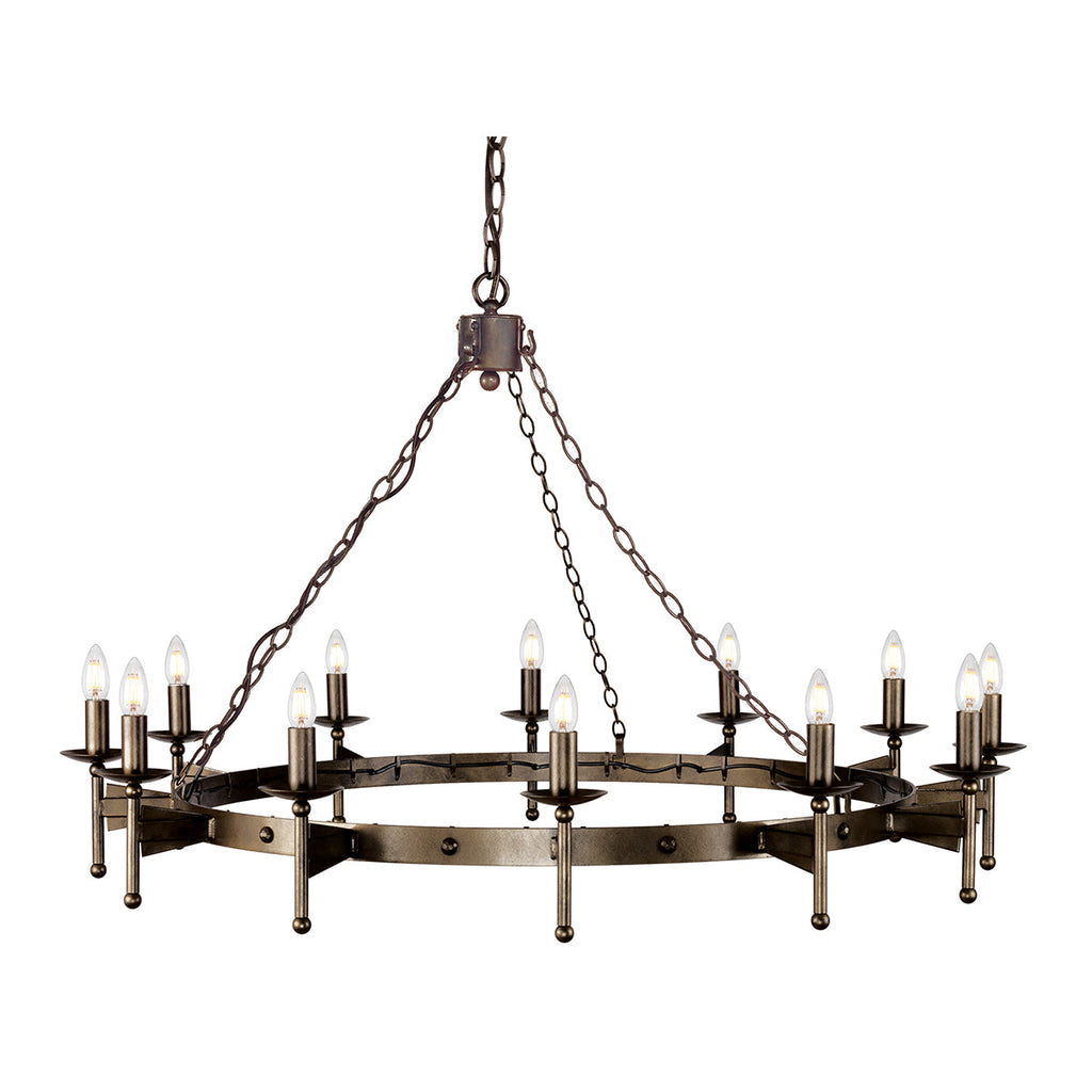 Cromwell 12 Light Chandelier - Elstead Lighting