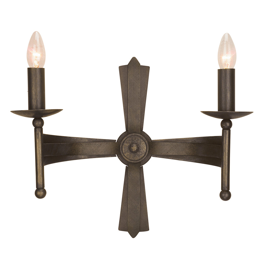 Cromwell 2 Light Wall Light - Elstead Lighting