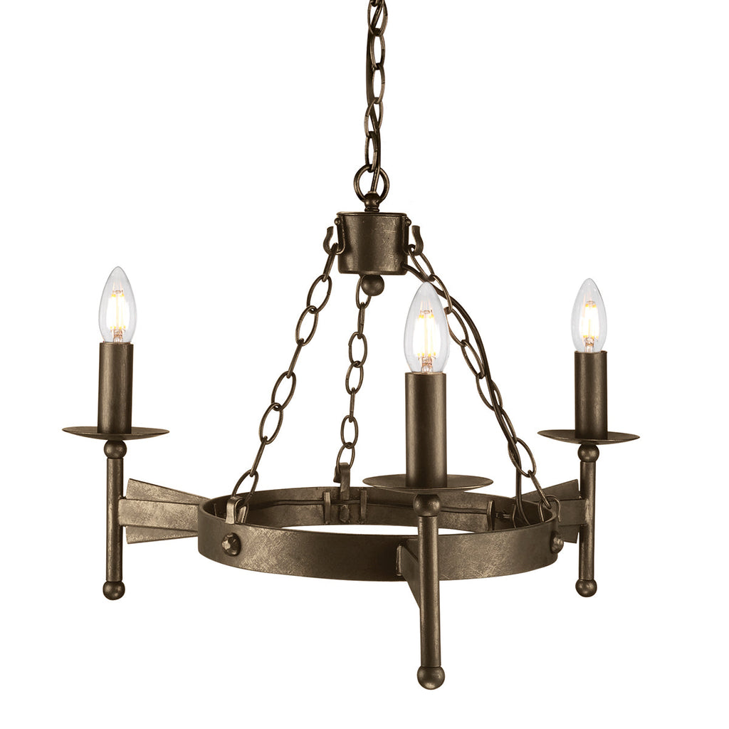 Cromwell 3 Light Chandelier  - Elstead Lighting