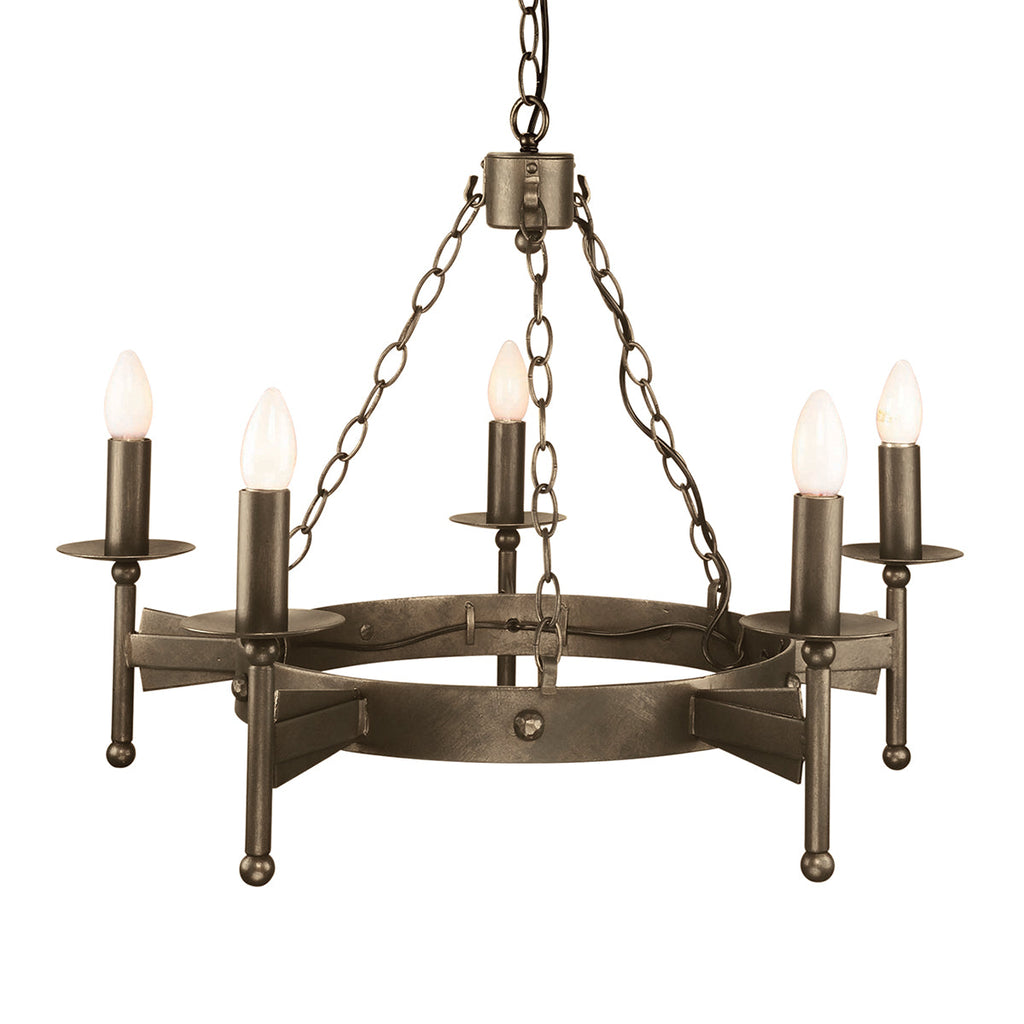 Cromwell 5 Light Chandelier - Elstead Lighting