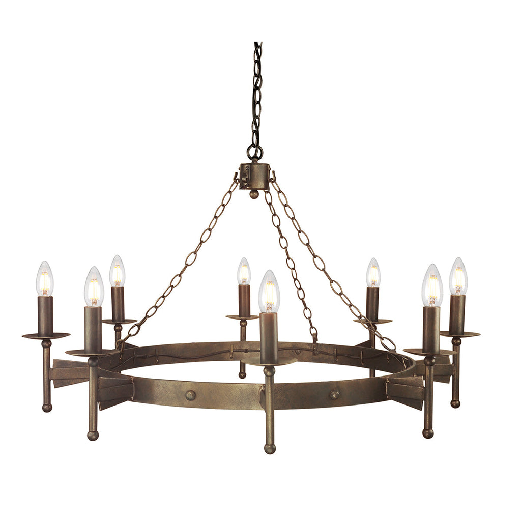 Cromwell 8 Light Chandelier - Elstead Lighting