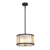 Corona 2 Light Pendant - Museum Bronze - Elstead Lighting