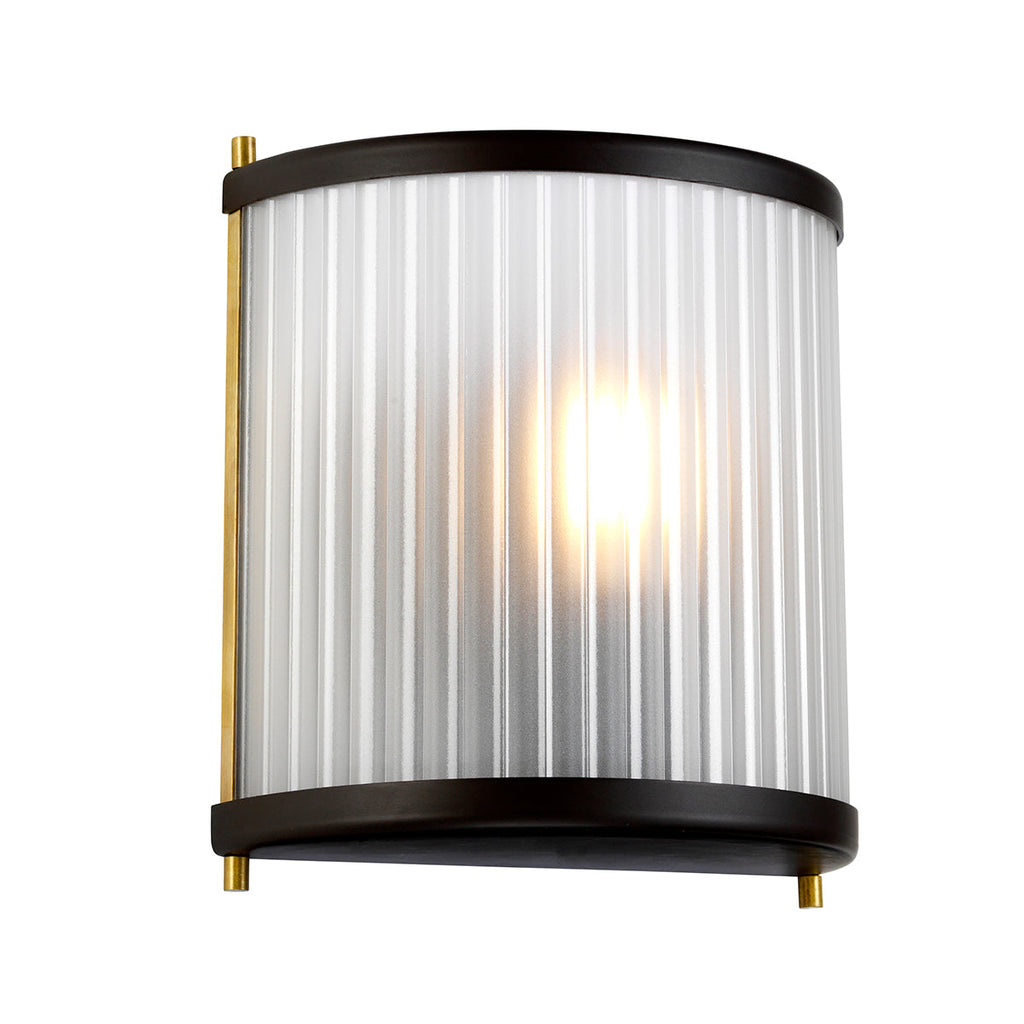 Corona 1 Light Wall Light - Museum Bronze - Elstead Lighting