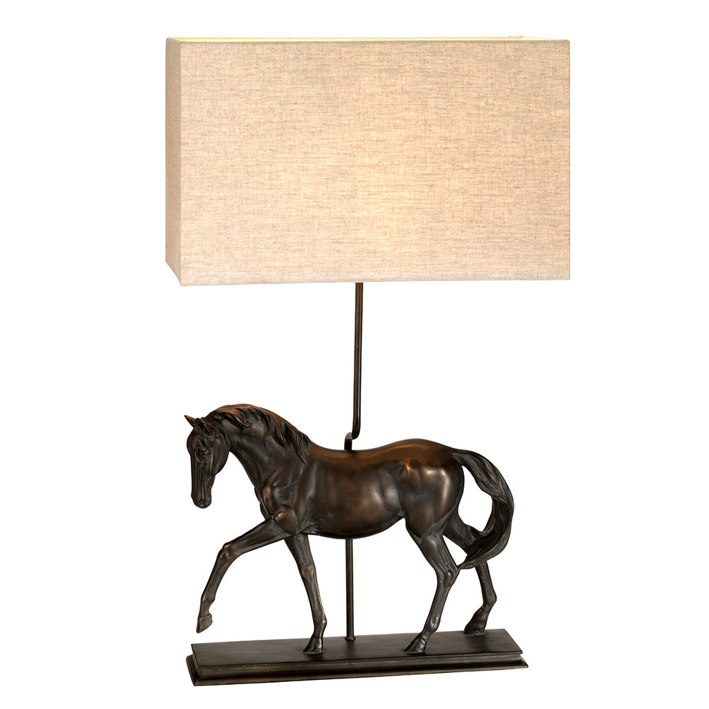 Dorado 1 Light Table Lamp With Rectangle Shade - Elstead Lighting