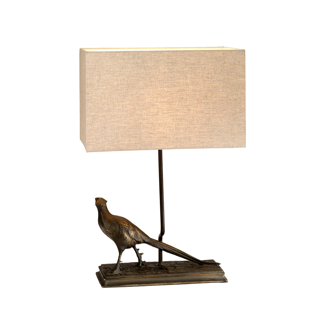 Halkirk 1 Light Table Lamp With Rectangle Shade - Elstead Lighting