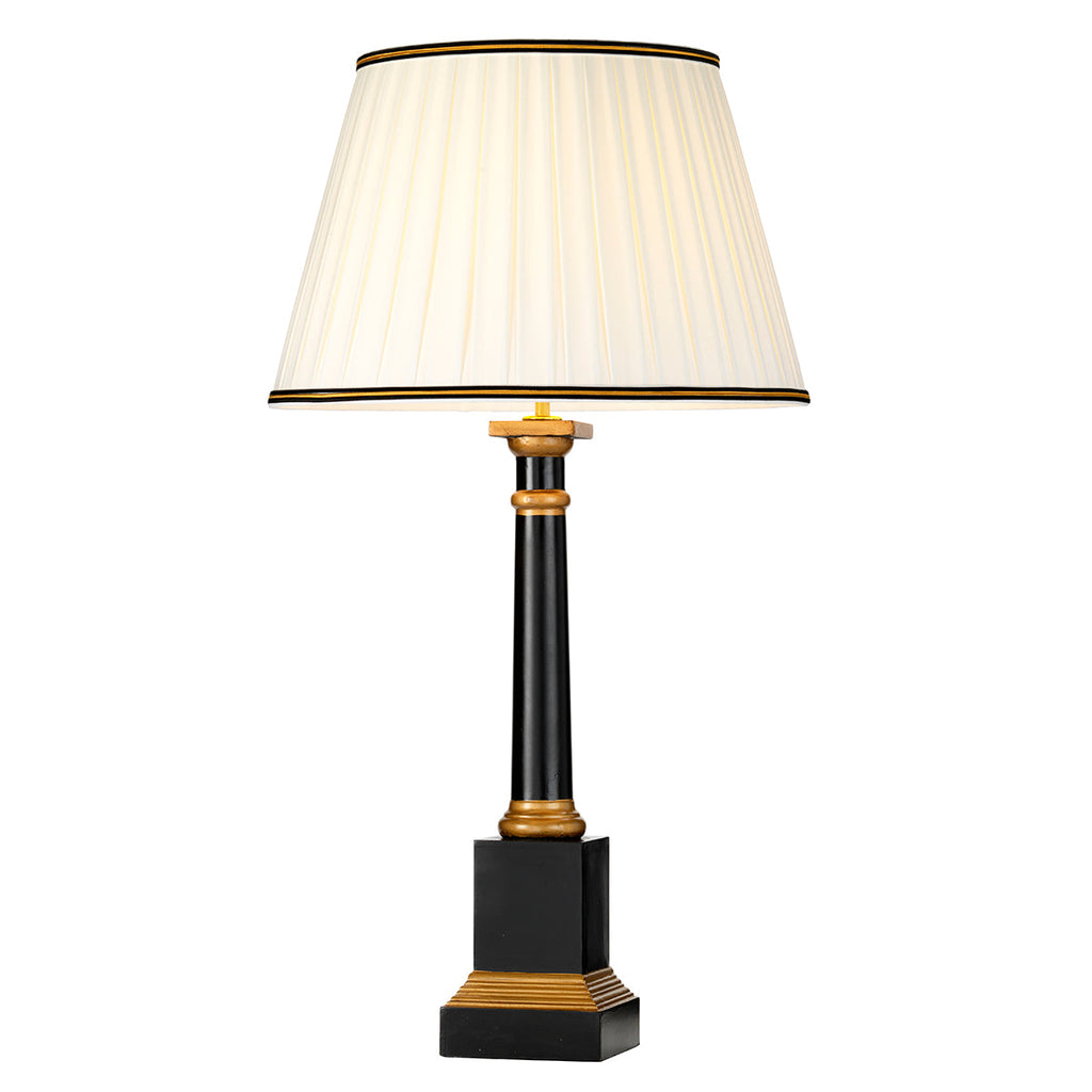 Peronne 1 Light Table Lamp With Tall Empire Shade - Elstead Lighting