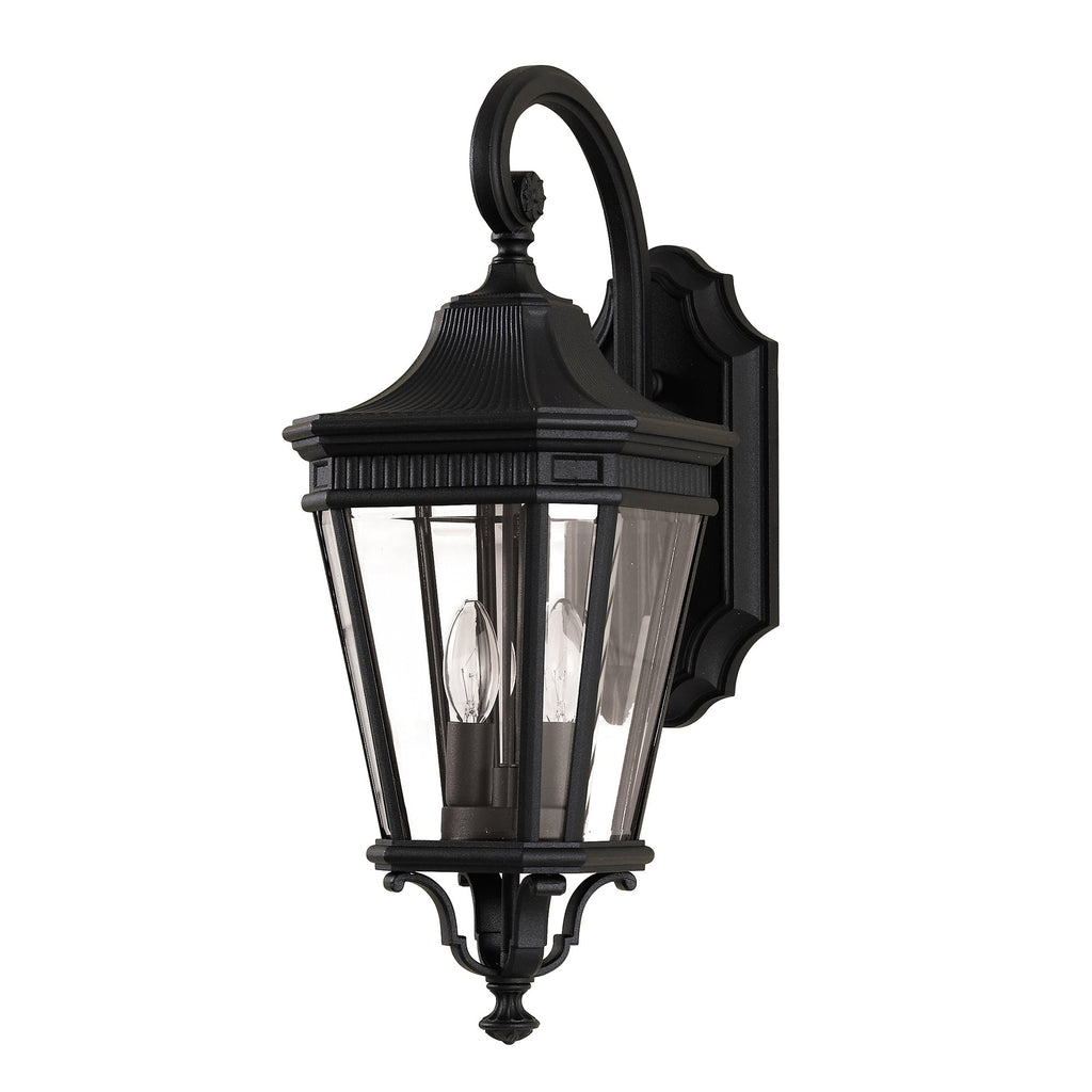 Cotswold Lane 2 Light Medium Wall Lantern - Black - Feiss