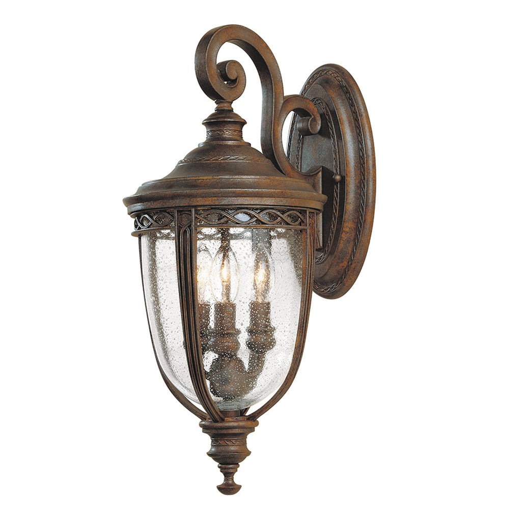 English Bridle 3 Light Medium Wall Lantern - British Bronze - Feiss