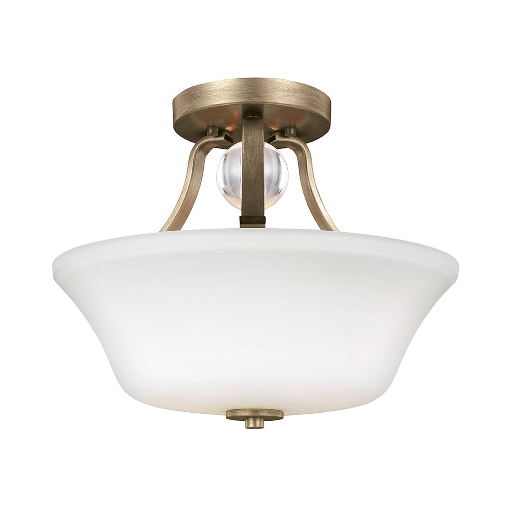 Evington 2 Light Semi-Flush - Sunset Gold - Feiss