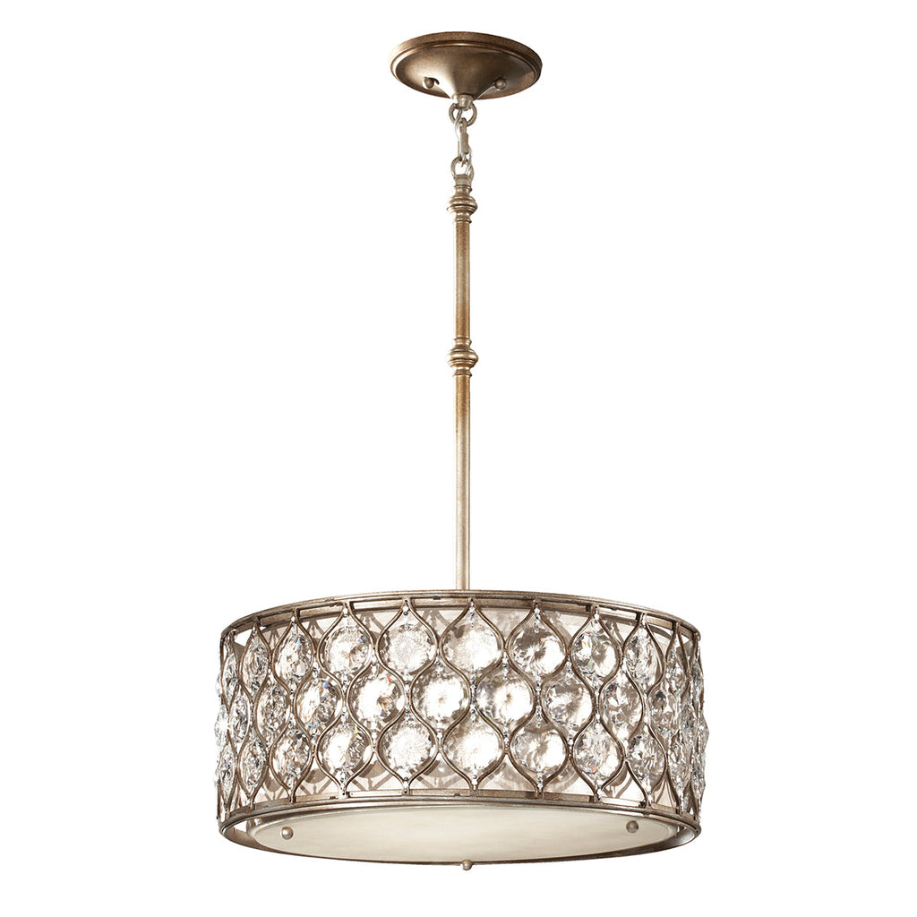 Lucia 3 Light Pendant Chandelier - Feiss