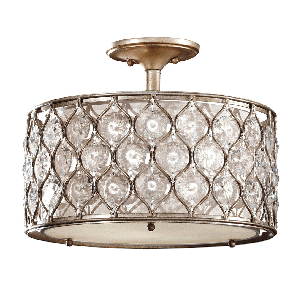 Lucia 1 Light Semi-Flush Light - Feiss