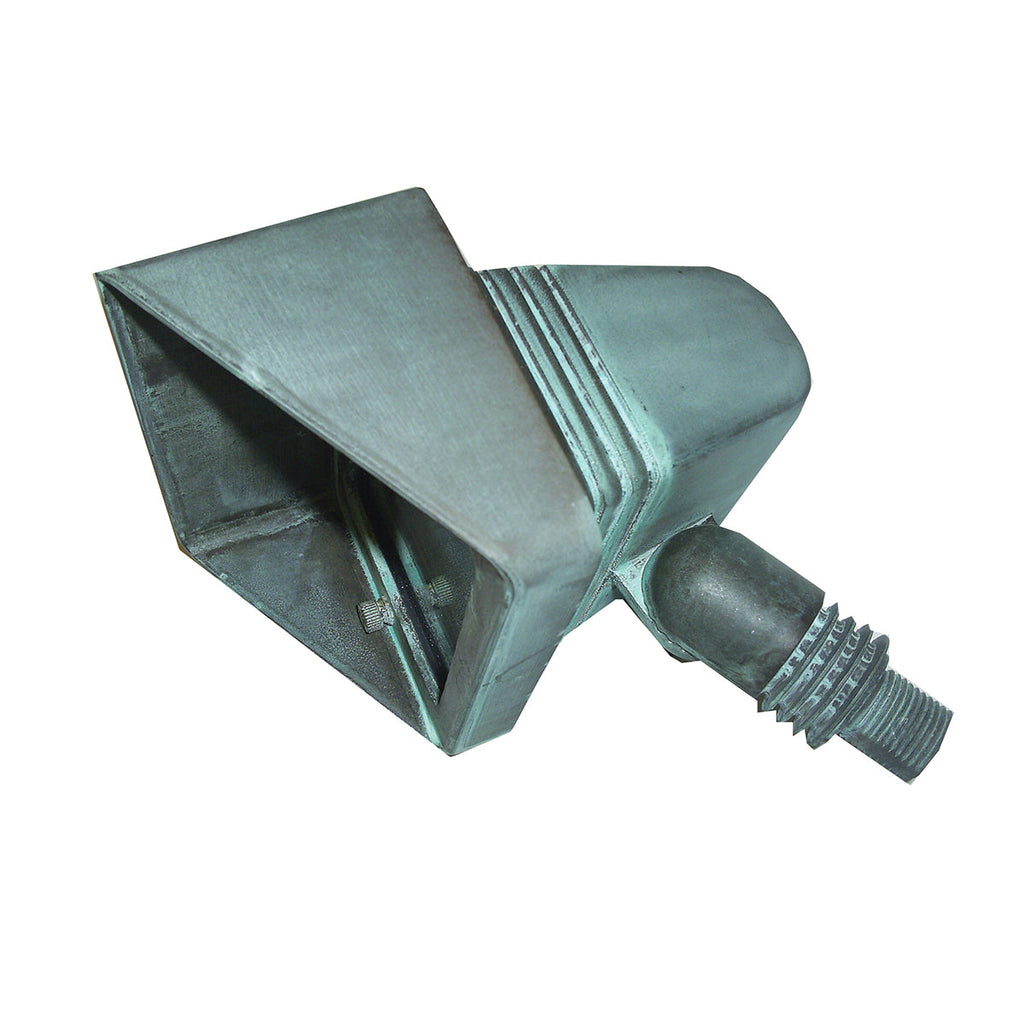 Bronze Floodlight Fitting - Verdigris - Garden Zone