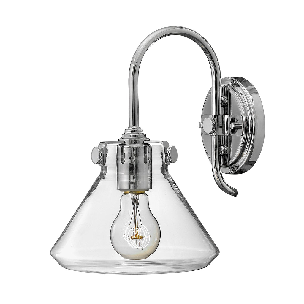 Congress 1 Light Clear Glass Wall Light - Chrome  - Hinkley Lighting