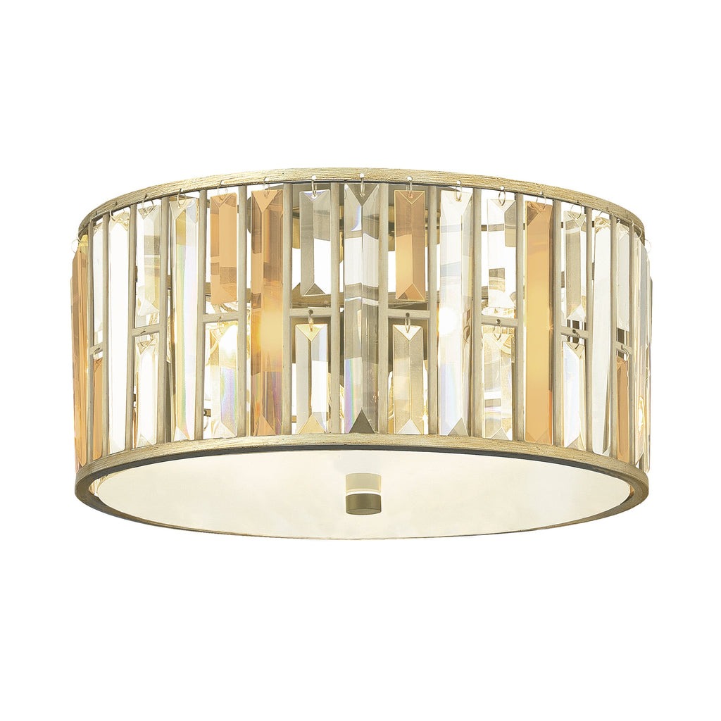 Gemma 3 Light Flush Mount - Silver Leaf - Hinkley Lighting