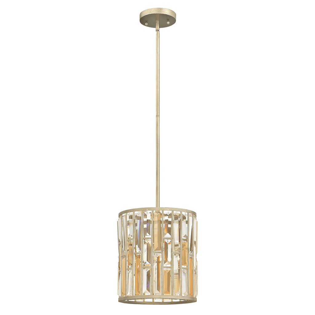 Gemma 1 Light Mini Pendant - Silver Leaf - Hinkley Lighting