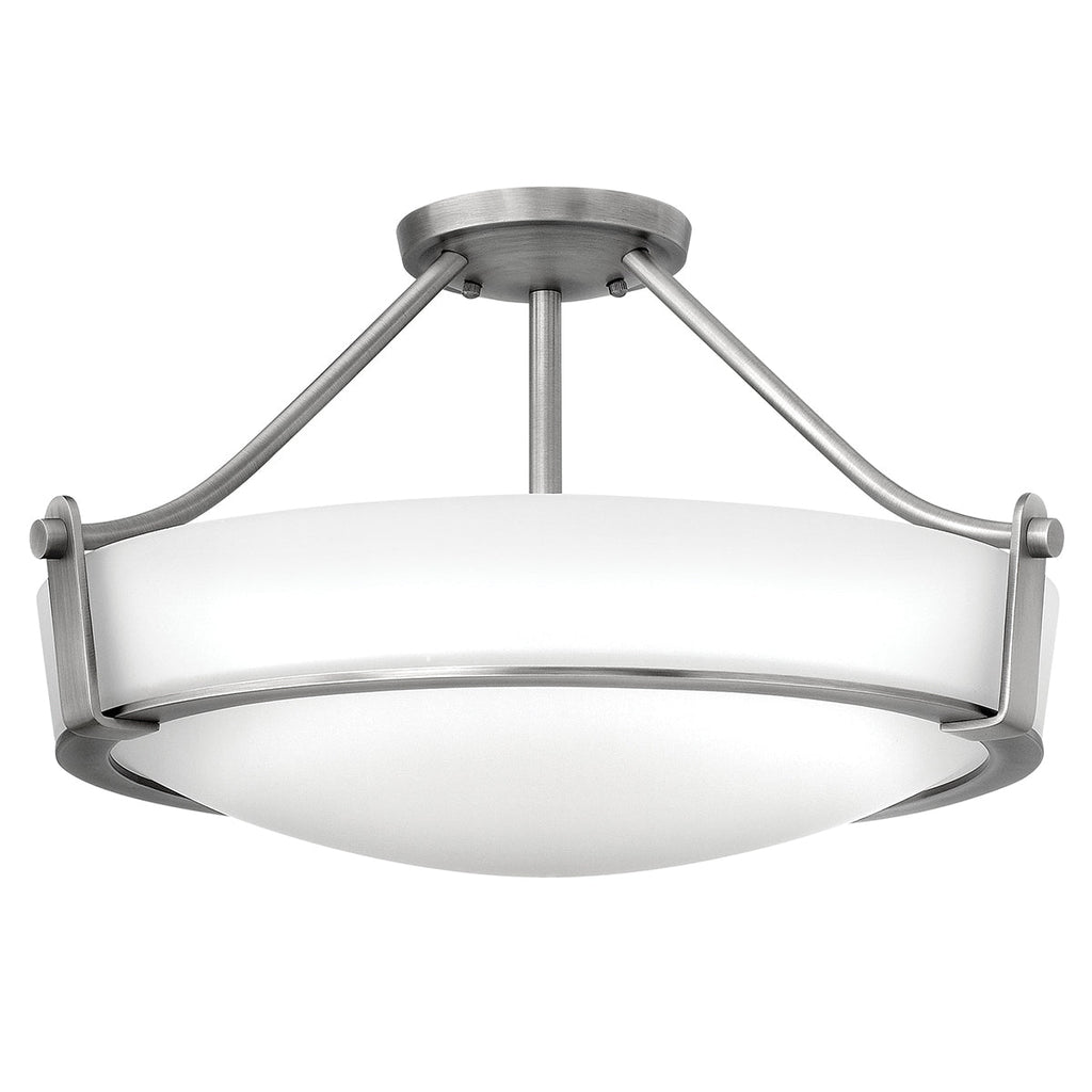 Hathaway 2 Light Medium Semi-flush - Antique Nickel - Hinkley Lighting