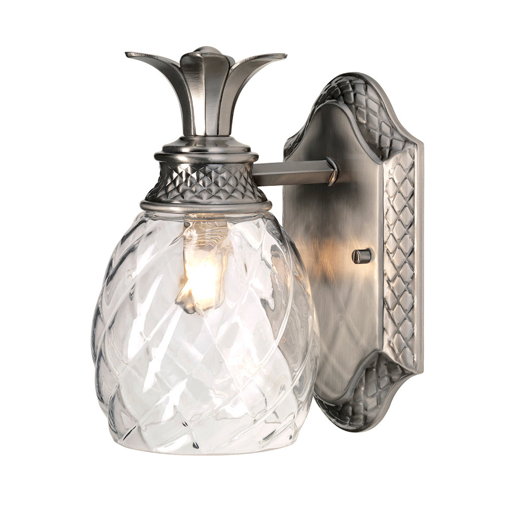 Plantation 1 Light Wall Light - Polished Antique Nickel - Hinkley Lighting