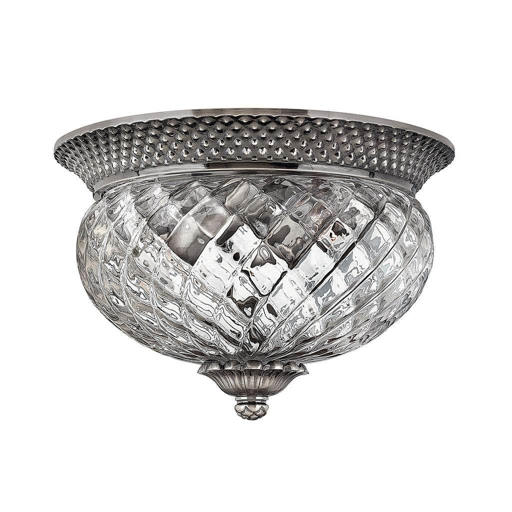 Plantation 2 Light Small Flush - Polished Antique Nickel  - Hinkley Lighting