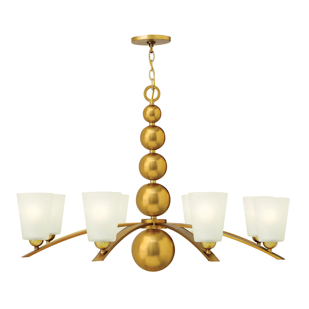 Zelda 8 Light Chandelier - Vintage Brass - Hinkley Lighting