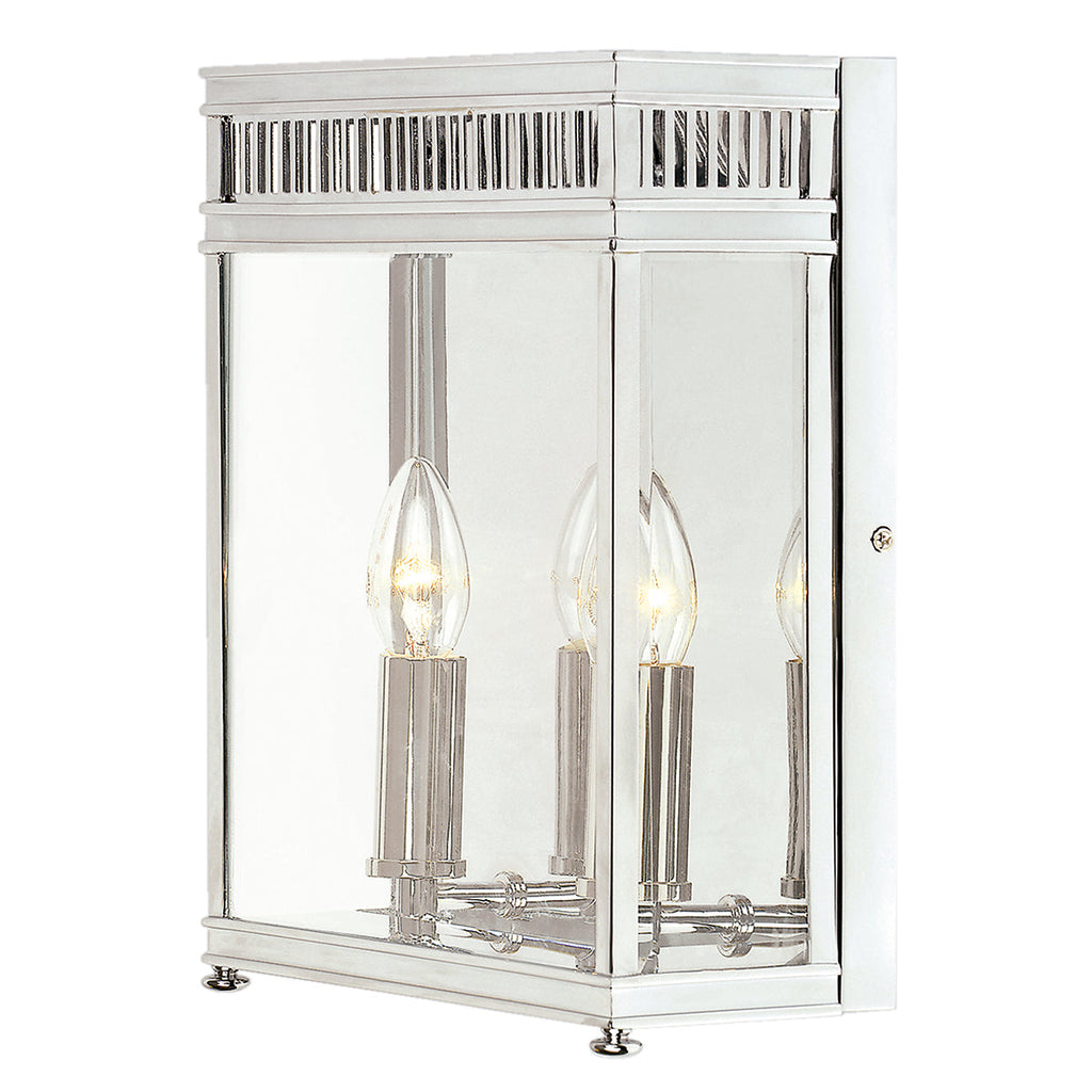 Holborn 2 Light Half Lantern Medium - Polished Chrome - Elstead Lighting