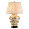 Leaves Brown Gold 1 Light Table Lamp - Elstead Lighting