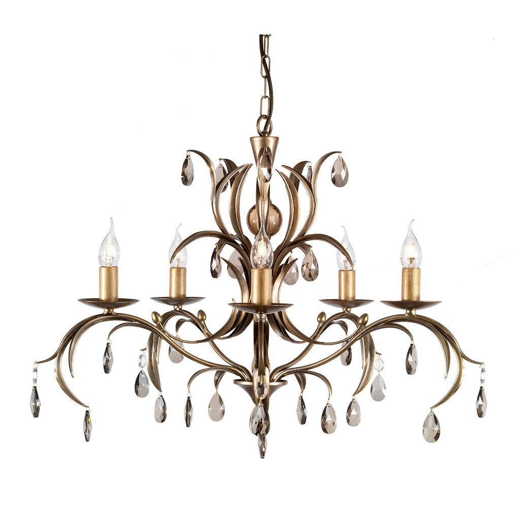 Lily 5 Light Chandelier - Elstead Lighting