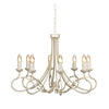 Olivia 8 Light Chandelier - Ivory/Gold  - Elstead Lighting