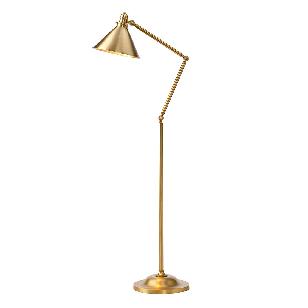 Provence 1 Light Floor Lamp - Aged Brass - Elstead Lighting