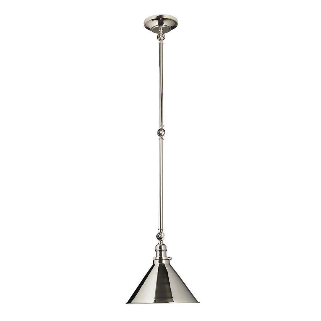 Provence 1 Light Wall Light/Pendant - Polished Nickel - Elstead Lighting 