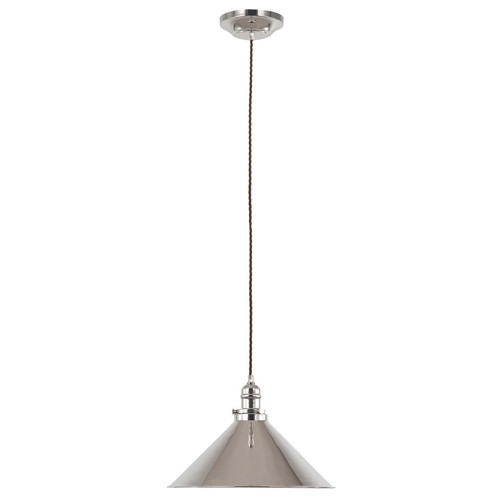 Provence 1 Light Pendant - Polished Nickel - Elstead Lighting