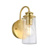 Braelyn 1 Light Wall Light - Brushed Brass by Quintiesse