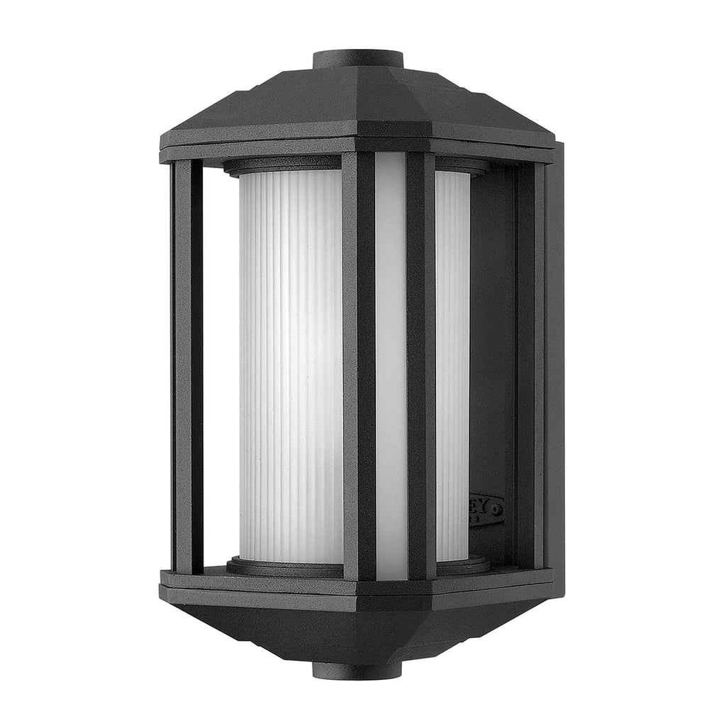 Castelle 1 Light Small Wall Lantern - Black by Quintiesse