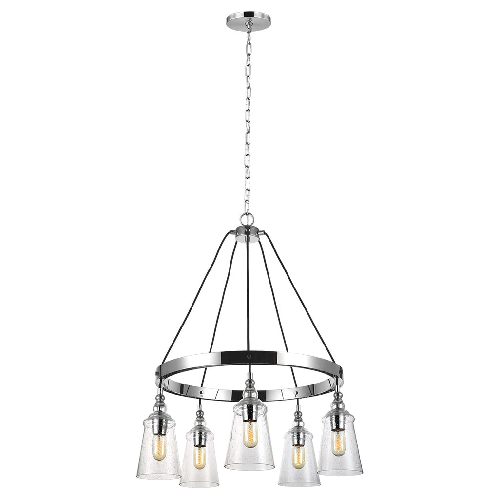 Loras 5 Light Chandelier by Quintiesse