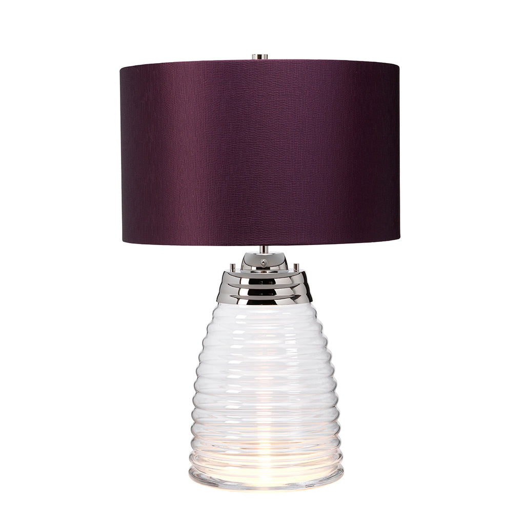 Milne Table Lamp - Aubergine by Quintiesse