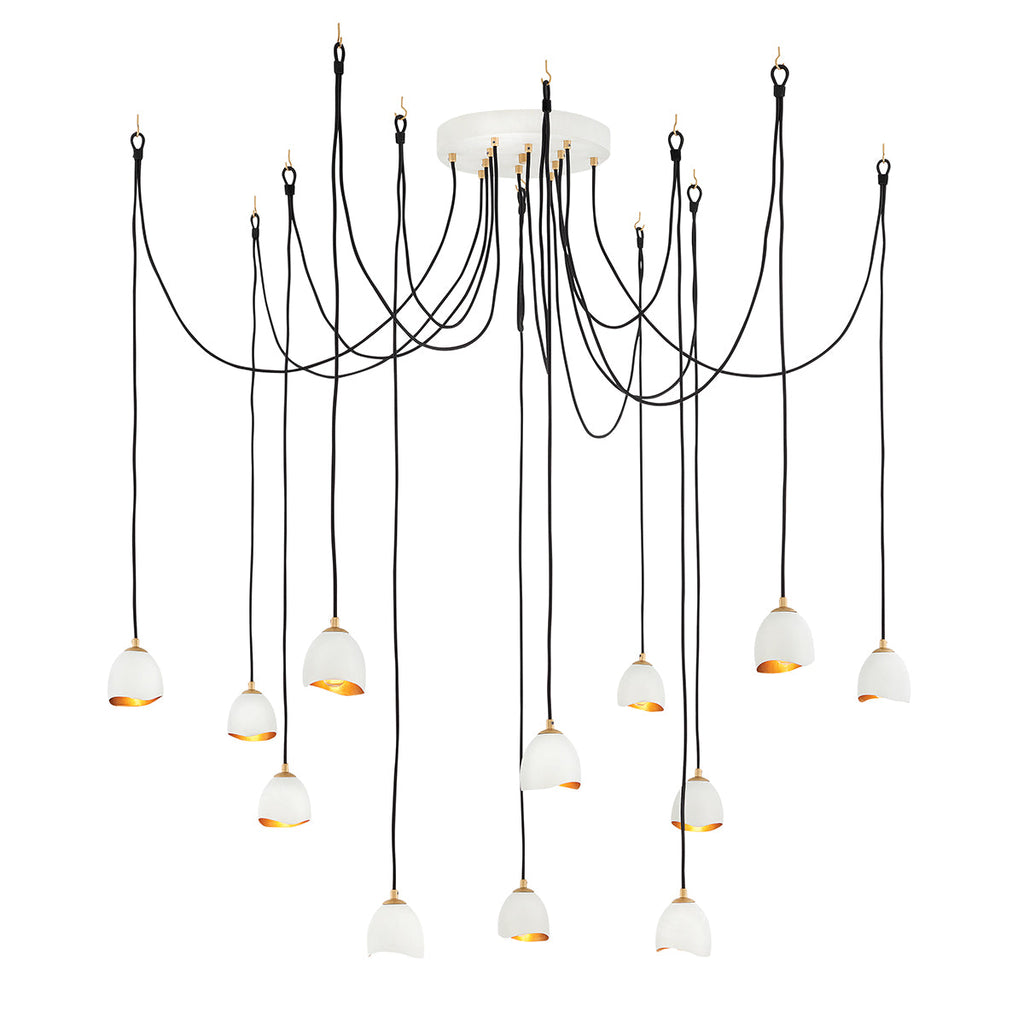 Nula 12 Light Pendant by Quintiesse