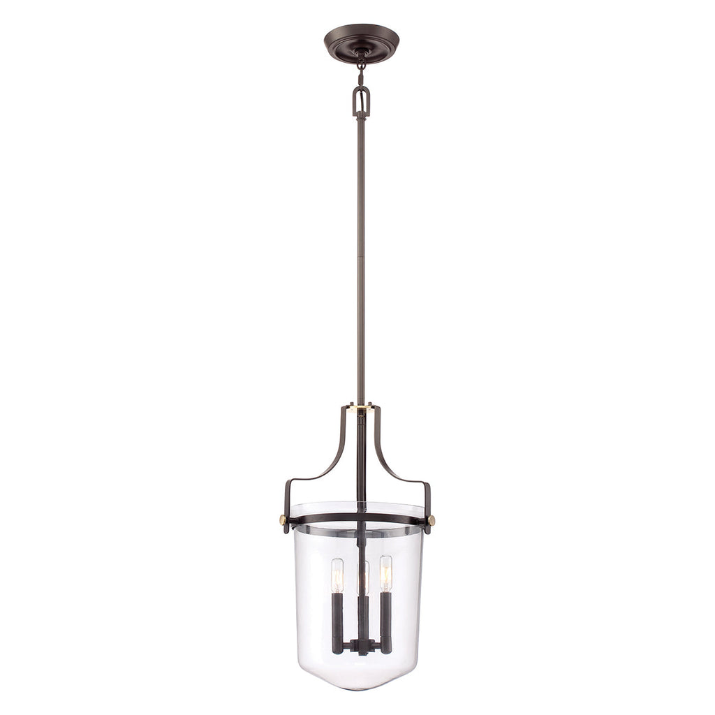 Penn Station 3 Light Pendant - Western Bronze - Quoizel